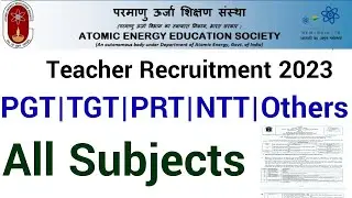 Vacancy at Atomic Educational Society//#mumbai/#govtjobs//#Recruitment