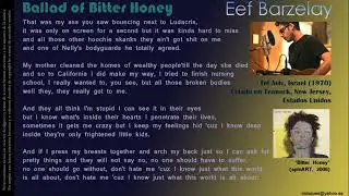 Ballad of Bitter Honey - Eef Barzelay