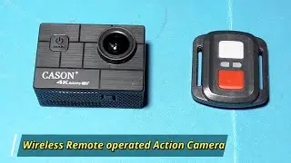Wireless action camera operated with remote control