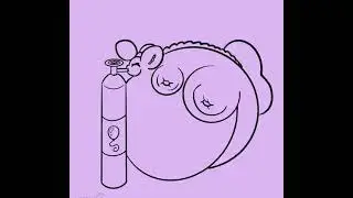 Vaporeon Helium tank inflation animation