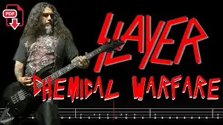 Slayer - Chemical Warfare (🔴Bass Tabs | Notation) 