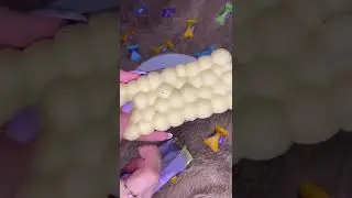 Unpacking Milka's BUBBLES chocolate🍫💜 #tiktok #shorts #milka