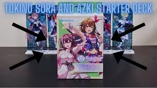 UNBOXING THE AZKI AND TOKINO SORA STARTER DECK   HOLOLIVE OFFICIAL CARD GAME