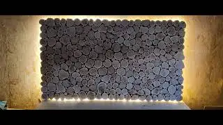 Панно из можжевельника