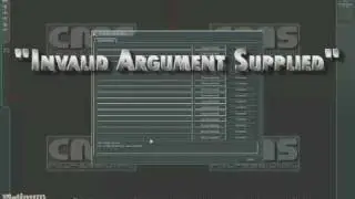 Troubleshooting Alnet CMS Client Software - Error: Invalid Argument Supplied