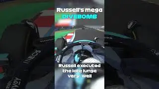 Russell's Amazing DIVEBOMB On Leclerc At Lap 1 