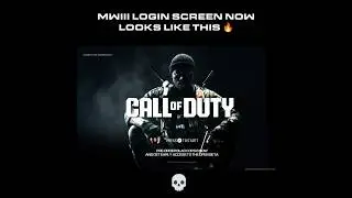 MWIII Login Screen Finally Looks Like This 💀🔥 | Are You Excited For Black Ops 6? #cod #shorts #bo6