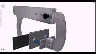 3D Model of a custom clamp showing how it works.