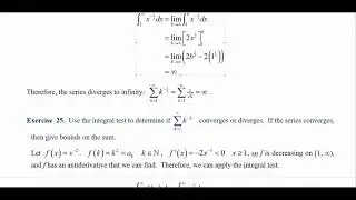 Calculus 10.15 Integral Test for Series