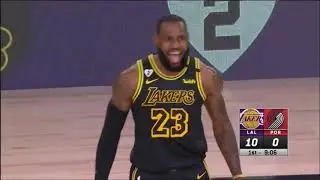 Lakers best plays g1 vs portland