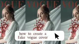 HOW TO CREATE A FAKE VOGUE MAGAZINE COVER (tiktok trend)