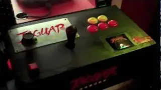 Atari Jaguar Kiosk with Arcade Controls and Rotary Spinner
