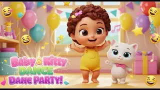 Baby & Kitty Dance Party! 🐱👶 Adorable Babies and Cute Cats Dancing in 3D