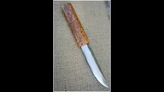 Якутский нож с карелской березой.