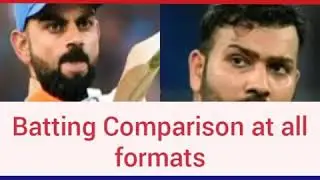 Virat Kohli vs Rohit Sharma. #Batting_comparison.