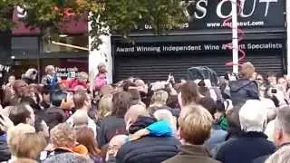 Frank Sidebottom Statue before unveiling