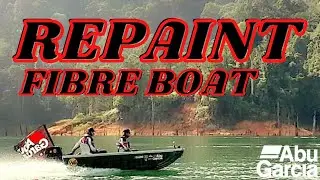 Repaint fibreglass boat (cat bot fiber) and thanks for 1000 subcribers ❤️ 
