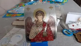 Рамка-складень  /  Нова Слобода СА7303 / Guardian angel and Saint Panteleimon