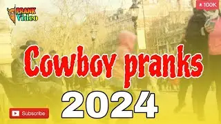 Best cowboy prank, statue scare prank, indonesia statue prank, 