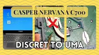 Disable the discrete graphics processor of the CASPER C700 laptop DISCRETE TO UMA