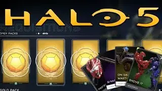 HALO 5 GOLD REQ PACK OPENING! First Halo 5 Guardians Pack Opening! (Xbox One)