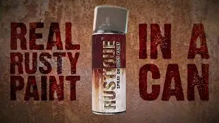 Rusty Paint demo our spary on rust paint, easy to use spray can.