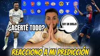 REACCIONANDO A MI PREDICCION DE OCTAVOS DE CHAMPIONS ¿ACERTÉ TODO?