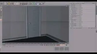 Cinema 4D. Интерьер комнаты. Моделирование двери. Р1, Ч6.