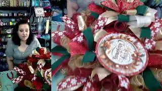 Come learn to make a Merry Christmas wreath with me!