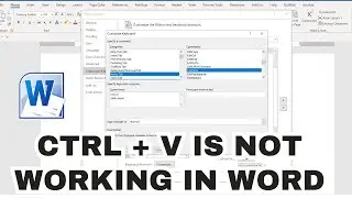 Ctrl+V Not Working in Microsoft Word | How to Restore CTRL + V Shortcut in Word | Easy Method