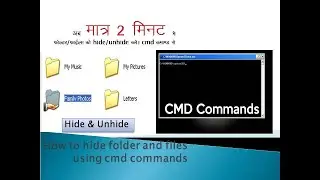 How to hide folder and files using cmd command || by update education