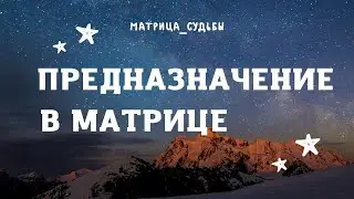 Предназначение в матрице 🌟