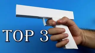 TOP 3 Paper Gun 💥 Pistol Easy Tutorial