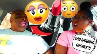 Wearing LIPSTICK Prank on FIANCEE! *HILARIOUS REACTION*