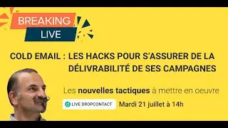 Bounce & Cold Email : changement mondial - Le live qui explique les tactiques à mettre en oeuvre