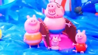 Мультфильм игрушками Свинка Пеппа Peppa Отдых в аквапарке
