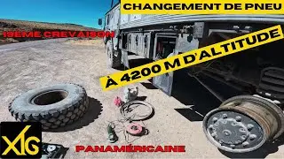 603 19th flat tire on the Pan-American Highway towards Cuzco, watch out for police checks!