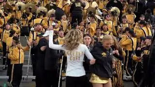 Hawkeye Marching Band (Victory Polka 10-7-2023) WITH THE ALUMI BAND