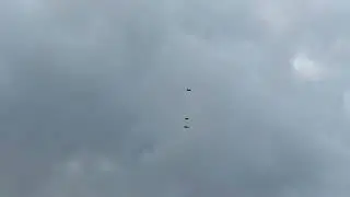 F-35 jægerfly ledsaget af to F-16 over Præstø fjord