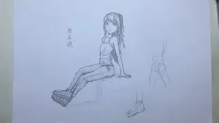 How to Draw Poses: Sitting 2 (Anime)