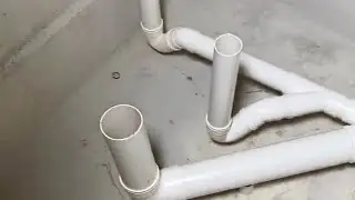 Two bathrooms share a drainage pipe renovation construction😲#foryou #plumbing #plumber#