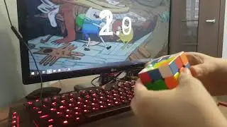 Сбор кубику 3х3х3 за 13,51 секунд.
