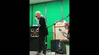 Metal band rehearsal