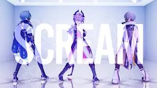 【原神MMD】SCREAM/ローエン　ドゥリン　イルーガ【Genshin Impact MMD】