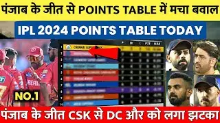 IPL 2024 Points Table Today| पंजाब के जीत के बाद बदला पॉईंट्स टेबल, Csk को लगा झटका #iplpointstable