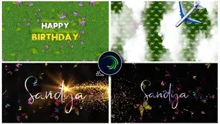 ⚡ Insta Trending Reel Birthday video editing with name in alight motion | Name Art style birthday