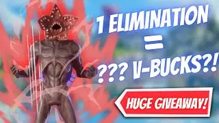 Every KAMEHAMEHA Elimination = ??? V-BUCKS?!! - HUGE FORTNITE GIVEAWAY!!! (WATCH TO THE END)