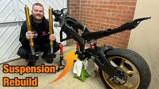 Yamaha R6 Track Bike Rebuild, Fork and Swingarm Service.