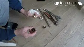 Узел нижнего подключения радиатора с г образной трубкой