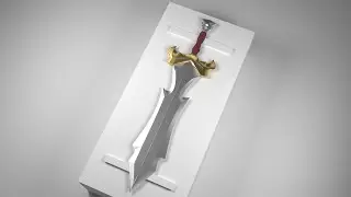Sword Modeling Timelapse  - BLENDER (Cycles Render)